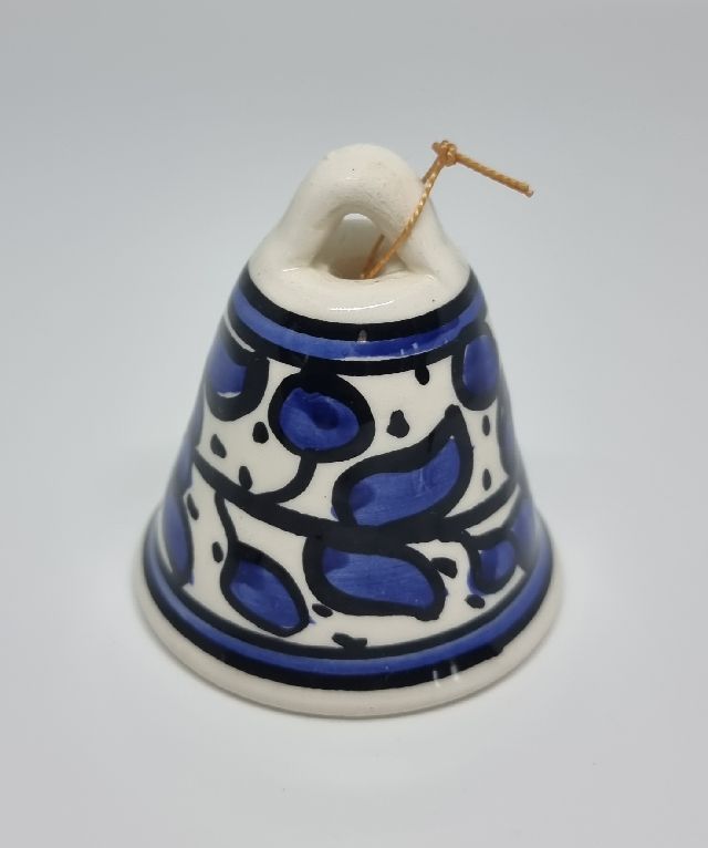 Ceramiczny dzwoneczek, ręcznie zdobiony